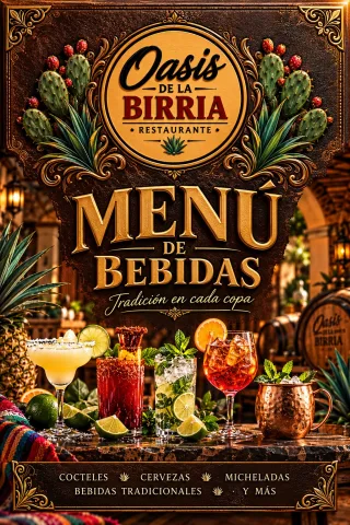 Menú de bebidas